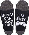 Unisex Cotton 'If U Can I'M Gaming' Socks - Funny Novelty Gamer Gift for Men and Women - Great for Christmas