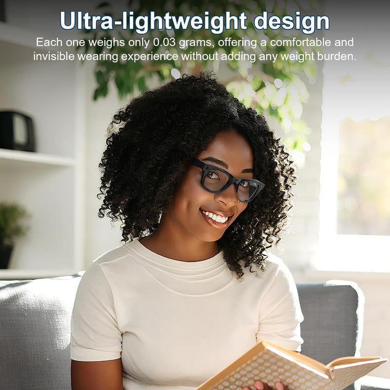 Transform Your Smart Glasses with 12Pcs Low-Tack LED Light Blocking Stickers for Ray-Ban & Oakley - Ultimate Covert Accessory!