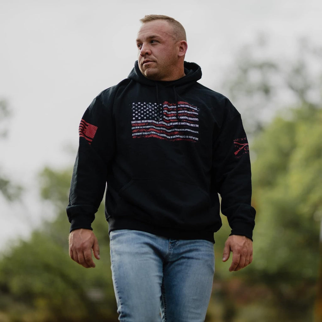 Unleash Your Patriotism with the Oath Hoodie - A Stylish Statement for Every Occasion